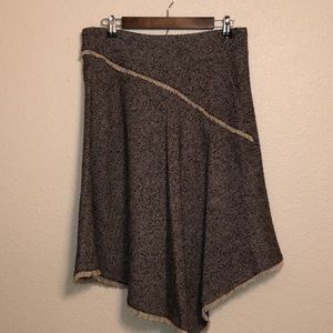 NWT DKNY Asymmetrical Wool Skirt